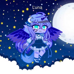 Size: 1080x1080 | Tagged: safe, princess luna, mlp fim's fourteenth anniversary, g4, gacha club, outdoors, solo