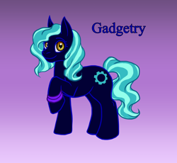 Size: 1000x921 | Tagged: safe, artist:da_space_kase, artist:katsaka, artist:spacekase, oc, oc only, earth pony, g4, gradient background, solo