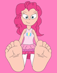 Size: 2109x2706 | Tagged: safe, artist:declucivemario2842, pinkie pie, human, equestria girls, g4, feet, female, fetish, foot fetish, foot focus, solo