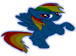 Size: 463x347 | Tagged: safe, artist:ruchiyoto, oc, oc only, oc:rainbow storm, pegasus, pony, base used, flying, male, recolor, simple background, solo, stallion, white background, wrong aspect ratio