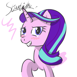 Size: 1080x1080 | Tagged: safe, artist:lovelypony., starlight glimmer, pony, unicorn, g4, female, horn, solo