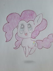 Size: 3024x4032 | Tagged: safe, artist:monkchoo24, pinkie pie, earth pony, g4, drawing, solo, traditional art