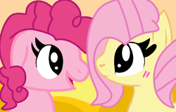 Size: 848x542 | Tagged: safe, artist:jadeharmony, fluttershy, pinkie pie, g4, female, lesbian, ship:flutterpie, shipping