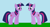 Size: 1364x725 | Tagged: safe, artist:marybethemberjoy49-1, twilight sparkle, pony, unicorn, .mov, magic.mov, g4, comparison, duality, female, mare, outdoors, pixel-crisp art, pony.mov, solo, unicorn twilight