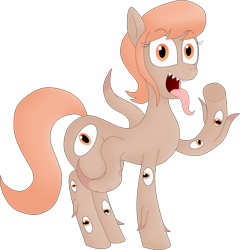 Size: 1950x2028 | Tagged: safe, artist:girlsvoreboys, oc, oc only, oc:thingpone, pony, commission, commissioner:reversalmushroom, eyes do not belong there, simple background, solo, transparent background