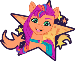 Size: 1708x1403 | Tagged: safe, sunny starscout, earth pony, pony, g5, my little pony: make your mark, official, .ai available, abstract background, colored, female, g5 brand assets, mane stripe sunny, mare, simple background, solo, transparent background, vector