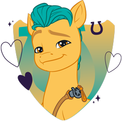 Size: 1360x1348 | Tagged: safe, hitch trailblazer, earth pony, pony, g5, my little pony: make your mark, official, .ai available, abstract background, colored, g5 brand assets, male, simple background, solo, stallion, transparent background, vector