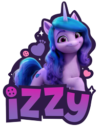 Size: 4843x6037 | Tagged: safe, izzy moonbow, pony, unicorn, g5, my little pony: make your mark, official, 3d, cute, female, g5 brand assets, horn, izzybetes, mare, simple background, solo, transparent background