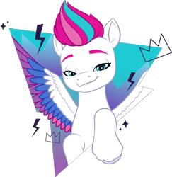 Size: 2460x2531 | Tagged: safe, zipp storm, pegasus, pony, g5, my little pony: make your mark, official, .ai available, abstract background, colored, female, g5 brand assets, mare, simple background, solo, transparent background, vector