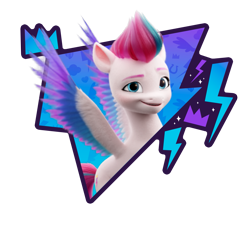 Size: 2375x2286 | Tagged: safe, zipp storm, pegasus, pony, g5, my little pony: make your mark, official, 3d, abstract background, female, g5 brand assets, mare, simple background, solo, transparent background