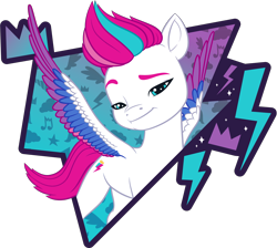 Size: 2308x2070 | Tagged: safe, zipp storm, pegasus, pony, g5, my little pony: make your mark, official, .ai available, abstract background, colored, female, g5 brand assets, mare, simple background, solo, transparent background, vector