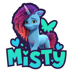 Size: 4025x3942 | Tagged: safe, misty brightdawn, pony, unicorn, g5, my little pony: make your mark, official, 3d, cute, female, g5 brand assets, horn, mare, mistybetes, rebirth misty, simple background, solo, transparent background