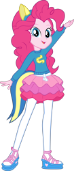 Size: 2132x4905 | Tagged: safe, artist:octosquish7260, pinkie pie, human, equestria girls, g4, clothes, eqg promo pose set, female, rah rah skirt, sandals, simple background, skirt, solo, standing, sweater, teenager, tights, transparent background, wondercolt ears, wondercolts