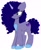 Size: 1456x1765 | Tagged: artist needed, safe, misty brightdawn, pony, unicorn, g5, blue eyes, bracelet, coat markings, dark coat, emo, female, friendship bracelet, horn, jewelry, mare, purple, redesign, simple background, solo, white background