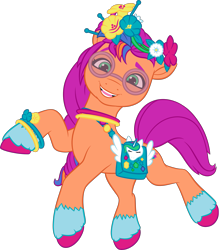 Size: 3167x3622 | Tagged: safe, sunny starscout, earth pony, pony, bridlewoodstock (make your mark), g5, my little pony: make your mark, my little pony: make your mark chapter 4, official, .ai available, bridlewoodstock, colored, female, flat colors, g5 brand assets, mane stripe sunny, mare, simple background, slender, solo, thin, transparent background, vector