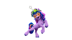 Size: 12598x7086 | Tagged: safe, izzy moonbow, pony, unicorn, bridlewoodstock (make your mark), g5, my little pony: make your mark, my little pony: make your mark chapter 4, official, 3d, bridlewoodstock, female, g5 brand assets, horn, mare, simple background, solo, transparent background