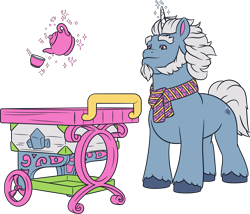 Size: 6430x5494 | Tagged: safe, alphabittle blossomforth, pony, unicorn, bridlewoodstock (make your mark), g5, my little pony: make your mark, my little pony: make your mark chapter 4, official, .ai available, bridlewoodstock, colored, flat colors, g5 brand assets, horn, male, simple background, solo, stallion, transparent background, vector