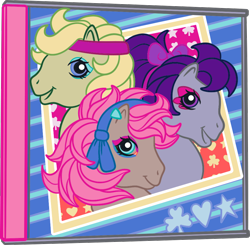 Size: 962x944 | Tagged: safe, blue belle (g5), minty (g5), snuzzle (g5), earth pony, pony, bridlewoodstock (make your mark), g5, my little pony: make your mark, my little pony: make your mark chapter 4, official, .ai available, bridlewoodstock, colored, dreamlands, female, g5 brand assets, mare, trio, trio female, vector