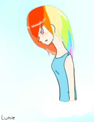 Size: 234x301 | Tagged: safe, artist:lumie27, rainbow dash, human, g4, humanized, solo