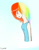 Size: 234x301 | Tagged: safe, artist:lumie27, rainbow dash, human, g4, humanized, solo