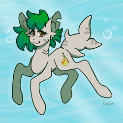 Size: 894x894 | Tagged: safe, artist:petaltheartist, oc, oc only, oc:locke, original species, pony, shark, shark pony, shark pony oc, solo