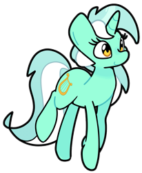 Size: 741x900 | Tagged: safe, artist:kindakismet, lyra heartstrings, pony, unicorn, g4, cute, female, horn, lyrabetes, mare, simple background, smiling, solo, transparent background