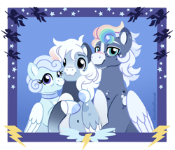 Size: 1280x1096 | Tagged: safe, artist:hopenotfound, oc, oc only, pegasus, pony, commission, family, pegasus oc, ych result