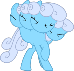 Size: 4630x4406 | Tagged: safe, artist:firlin123, linky, shoeshine, earth pony, pony, g4, my little pony: friendship is magic, putting your hoof down, abomination, cursed image, eyes closed, female, four heads, great moments in animation, mare, multiple heads, no mouth, no nose, out of context, simple background, smear frame, solo, this isn't even my final form, transparent background, vector