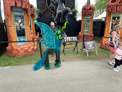 Size: 2016x1512 | Tagged: safe, artist:mtnproductions, queen chrysalis, g4, dutchess county fair, new york, outdoors, rhinebeck