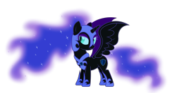 Size: 7386x4000 | Tagged: safe, artist:alexlayer, artist:livehotsun, artist:taionafan369, edit, editor:railpony, editor:taionafan369, vector edit, oc, oc:nyx, alicorn, pony, absurd resolution, credits in link, female, female oc, filly, filly oc, foal, nightmare moon armor, nightmare nyx, simple background, solo, spread wings, transparent background, vector, wings