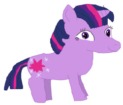 Size: 738x628 | Tagged: safe, artist:darwinfan2000, twilight sparkle, unicorn, g4, female, simple background, solo, unicorn twilight, white background