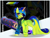 Size: 2088x1593 | Tagged: safe, artist:vinum, oc, oc only, pony, unicorn, adoptable, blue hair, female, green body, horn, long tail, orange eyes, punk, reference, reference sheet, snowboard, solo, stylized, tail, unicorn oc, zoom layer