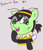 Size: 860x1000 | Tagged: safe, artist:wanda, oc, oc only, oc:beefilly, oc:filly anon, earth pony, pony, animal costume, bee costume, botanist, cactus, clothes, costume, female, filly, foal