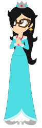 Size: 192x585 | Tagged: safe, artist:selenaede, artist:user15432, oc, oc only, oc:aaliyah, human, equestria girls, g4, aaliyah, amulet, base used, blue dress, clothes, costume, crossover, crown, dress, ear piercing, earring, equestria girls style, equestria girls-ified, female, glasses, hair over one eye, halloween, halloween costume, high heels, holiday, jewelry, necklace, piercing, princess rosalina, regalia, rosalina, shoes, simple background, smiling, solo, super mario bros., super mario galaxy, transparent background