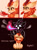 Size: 3151x4205 | Tagged: safe, artist:polnocnykot, autumn blaze, kirin, nirik, g4, 3 panel comic, awkward, awkward smile, awwtumn blaze, blushing, cheek fluff, chest fluff, chilli, comic, cute, ear fluff, ears back, eating, emanata, female, fire, floppy ears, fluffy, food, funny, hand, imminent nirik, nom, offscreen character, open mouth, open smile, red hot chili pepper, screaming, sitting, smiling, speech bubble, spicy, steam, text, unshorn fetlocks