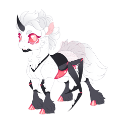 Size: 3775x3638 | Tagged: safe, artist:gigason, oc, oc only, oc:itsy bitsy, changeling, adoptable, albino, albino changeling, beanbrows, big eyes, body freckles, butt freckles, cheek fluff, chest fluff, chin fluff, coat markings, colored, colored belly, colored chin, colored eyebrows, colored eyelashes, colored hooves, colored pinnae, colored sclera, curved horn, cute, cute little fangs, cutie mark on changeling, eyebrows, fangs, fetlock tuft, flat colors, fluffy changeling, freckles, gradient hooves, gradient horn, gradient legs, gradient mane, gradient tail, gray mane, gray tail, halloween, holiday, hooves, horn, leg markings, looking back, male, male oc, multiple eyes, multiple legs, multiple limbs, neck fluff, obtrusive watermark, open mouth, red eyelashes, red eyes, red hooves, shiny belly, shiny hooves, shoulder freckles, simple background, six eyes, socks (coat markings), solo, spider changeling, spider legs, standing, tail, three quarter view, torn ear, transparent background, unshorn fetlocks, watermark, white body, white coat, white fur, wingless changeling