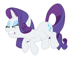 Size: 1900x1511 | Tagged: safe, artist:gmaplay, rarity, pony, unicorn, g4, aliergia, eyes closed, female, flying, horn, mare, simple background, solo, transparent background