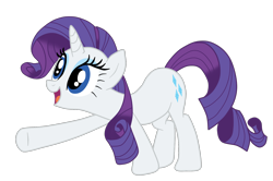 Size: 1900x1260 | Tagged: safe, artist:gmaplay, rarity, pony, unicorn, g4, cute, female, happy, horn, mare, raribetes, simple background, solo, transparent background