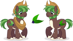 Size: 1920x1090 | Tagged: safe, artist:cirillaq, oc, oc only, oc:green pom, earth pony, pony, blue eyes, colored hooves, cowboy hat, facial hair, freckles, gradient eyes, green eyes, hat, hooves, leg freckles, male, pale belly, raised hoof, simple background, solo, stallion, standing, stetson, transparent background, two toned eyes, unshorn fetlocks, yoke