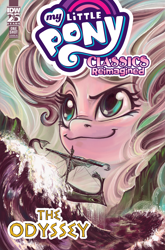 Size: 2063x3131 | Tagged: safe, artist:sara richard, idw, official comic, pony, g4, my little pony classics reimagined: the odyssey, official, comic cover, cover, cover art, high res, my little pony logo