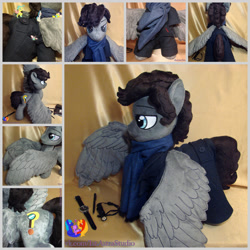 Size: 2000x2000 | Tagged: safe, artist:1stastrastudio, pegasus, pony, clothes, irl, male, photo, plushie, ponified, sherlock holmes, solo, stallion