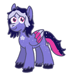 Size: 938x998 | Tagged: safe, artist:zoeyhorse, oc, oc only, pegasus, pony, blaze (coat marking), chest marking, coat markings, colored wings, commission, facial markings, looking at you, multicolored wings, simple background, smiling, smiling at you, solo, transparent background, unshorn fetlocks, wings