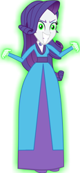 Size: 1634x3509 | Tagged: safe, artist:cartoonmasterv3, rarity, human, equestria girls, g4, inspiration manifestation, my little pony: friendship is magic, clothes, dark magic, dress, edwardian, evil, evil smile, gown, inspirarity, inspiration, long dress, long skirt, magic, possessed, simple background, skirt, smiling, solo, transparent background, vector