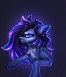 Size: 827x957 | Tagged: safe, artist:reminati_27, oc, oc only, pony, bust, chest fluff, ear piercing, earring, female, jewelry, mare, piercing, solo, unshorn fetlocks