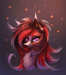 Size: 869x987 | Tagged: safe, artist:reminati_27, oc, oc only, pony, bust, chest fluff, ear tufts, female, mare, portrait, solo