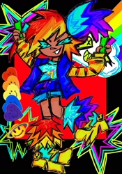 Size: 1125x1607 | Tagged: safe, artist:punkadorks, rainbow dash, human, g4, humanized