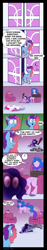 Size: 1500x8000 | Tagged: safe, artist:celes-969, izzy moonbow, misty brightdawn, pipp petals, sunny starscout, zipp storm, earth pony, pegasus, pony, unicorn, comic:kick tall ponies day, g5, baseball bat, bondage, comic, couch, crystal brighthouse, dialogue, family guy, family guy death pose, female, hiding, horn, implied hitch trailblazer, indoors, izzy is tol, living room, mare, national kick tall people day, pipp is short, pipp is smol, pippamena, rebirth misty, speech bubble