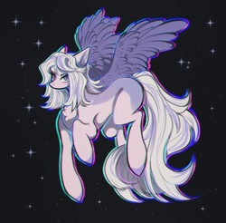 Size: 1080x1064 | Tagged: safe, artist:reminati_27, oc, oc only, pegasus, pony, chest fluff, commission, female, mare, solo, spread wings, wings