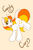 Size: 1365x2048 | Tagged: safe, artist:mscolorsplash, oc, oc only, oc:candy corn, pony, unicorn, eyebrows, eyebrows visible through hair, female, horn, mare, name, no pupils, open mouth, open smile, simple background, smiling, solo, yellow background