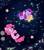 Size: 4000x4571 | Tagged: safe, artist:winstiky, pinkie pie, twilight sparkle, alicorn, earth pony, pony, g4, balloon, constellation, cute, diapinkes, duo, duo female, female, floating, lesbian, mare, reaching, ship:twinkie, shipping, smiling, space, stars, sweet dreams fuel, tangible heavenly object, then watch her balloons lift her up to the sky, twiabetes, twilight sparkle (alicorn)